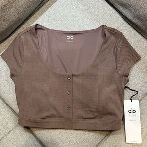 Alo Yoga Blissful Henley Bra Too